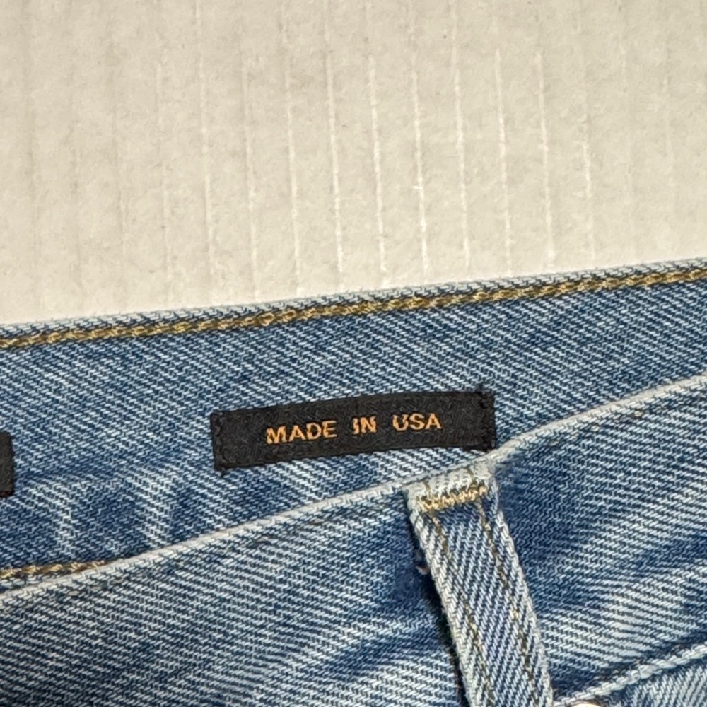 ALEX MILL Bev Jeans Mid Rise Relaxed Straight Vintage Light Indigo Wash 32/30 - Picture 4 of 16